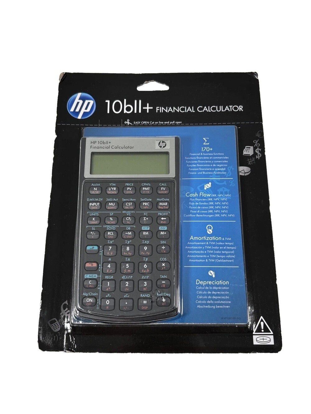 HP 10bII+ Plus Financial Calculator Hewlett Packard Brand New Sealed